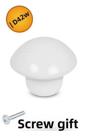 NUBLADO Pyramid Button Metal (White) Round Furniture Kitchen Drawer Children's Room Cabinet Handle Handles Handle.
