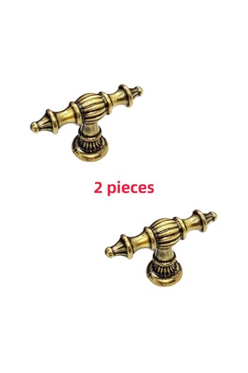 ARON (2 PCS) Island Rustic Knob Handle (ANTIQUE YELLOW) TV Unit Nightstand Dresser Console Kitchen Cabinet Handle