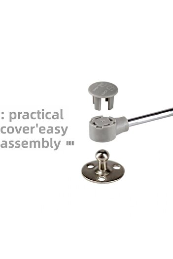 Std Tayem (Grey) Cabinet Shock Absorber Gas Piston Cover Fluid 27 cm 100N