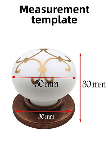 Badem10 Eymen Polymer Button Star Antique Copper Furniture Kitchen Drawer Cabinet 10 Pieces Handle Handles