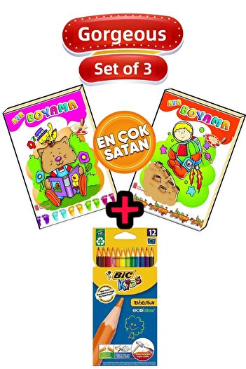 Bic 12 Color Tropicolor Kids Dry Crayons