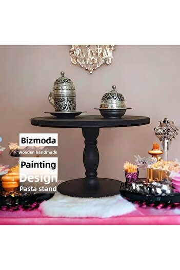 bizizmoda Cake Cake Stand Standing Serving Stand Black