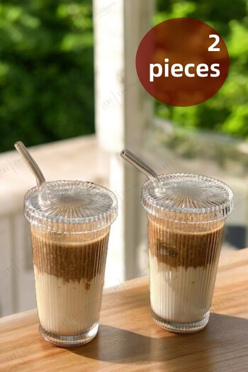 DOVİHOME 2Pcs 400ml Origami Style Mica Cup |   Coffee and Presentation Cup |   Soft Drink Cup
