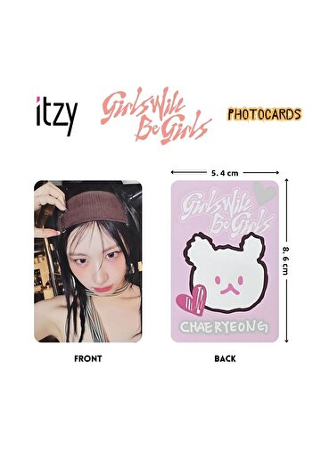 Kpop Dünyasi Itzy'' Girls Will Be Girls'' Trading Card Photocards