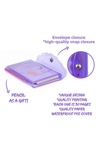VUKİ Mini 3 Compartment Notebook with Pen