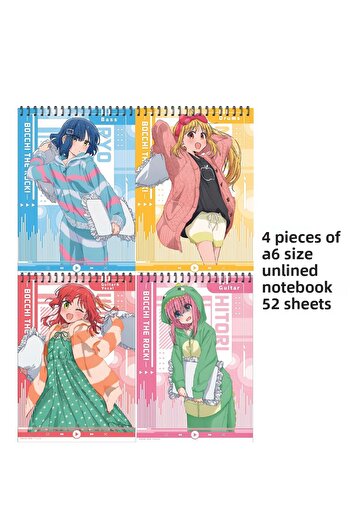 nihonwosekai Bochi the Rock Anime A6 Size Notebook Set Unlined 52 Sheets