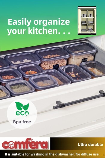 BAGER MARKET Comfera 12-Piece 24-Piece Set - Square Food, Pulses and Storage Container 12X1.2 L