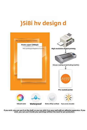 Ayışığı Dizayn School Classroom Schedule Planner Yaz-Erase Pvc Poster 21x30 cm