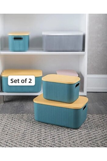 Bayev Green Closet Organizer - Κουτί αποθήκευσης νηπιαγωγείου 6+13 Lt, Σετ οργάνωσης 2