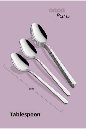 on-on 18/10 Paris Cooking Spoon - Set of 6