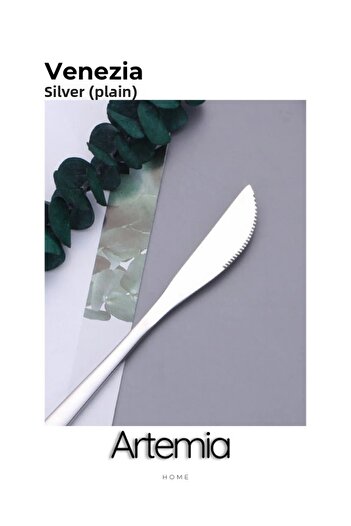 DMR LİFE New Vega Set of 6 Dessert Knives |   Simple |   18/10 Stainless Steel