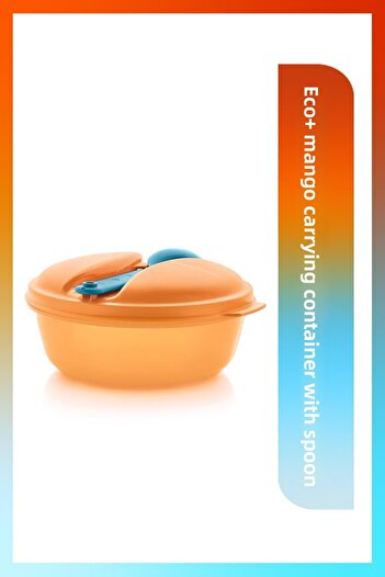 Tupperware Eco Spoon Carrying Container Mango Airtight Practical Solution