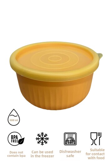 EVLE Vipahmet 0.50 Lt Yellow Vacuum Storage Container