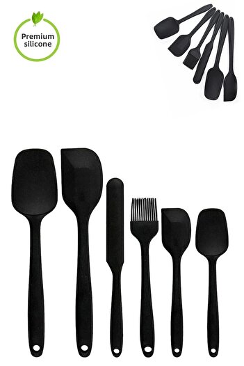 Maridet 6-Piece Kitchen Serving Set Pastry Silicone Egg Brush Spoon Knife Spatula Set