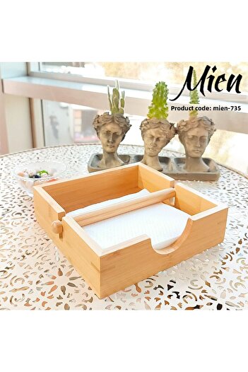 MİEN Θήκη για χαρτοπετσέτες Mien Bamboo Square