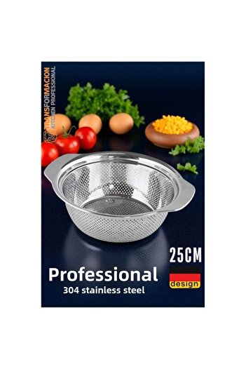 ModaCar German Type Colander - 304 Stainless Steel Professional Strainer 25 cm
