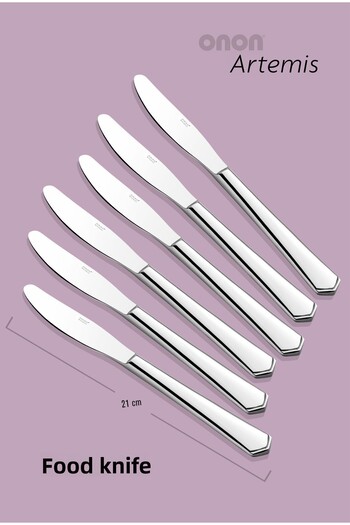on-on Artemis 6-Piece Dining Knife Set - 18/10