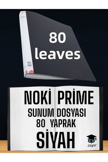 Noki 80 SHEETS BLACK A4 PRESENTATION FILE NOKY PRIME HIGH QUALITY BAG THICKNESS DOMESTIC PRODUCTION