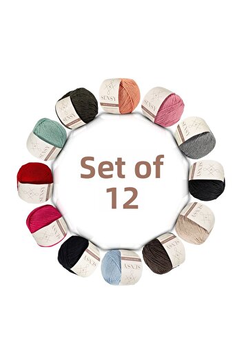 SENSY Premium 12 τεμαχίων 50gr Baby Cotton Amigurumi και σχοινί διάτρησης Σετ 12 τεμαχίων4
