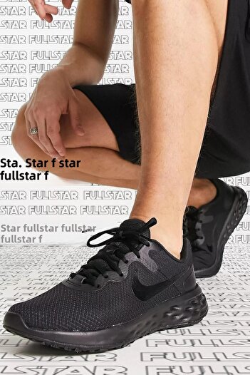 Nike Revolution 6 Nn Black Walking and Running Shoes