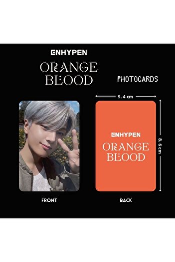 Kpop Dünyasi ENHYPEN JAY - "Orange Shoulder" Photocards Set
