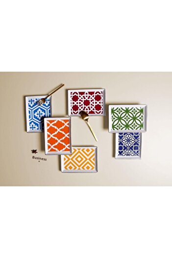 Porland Morocco 6-piece Cake Set 18x13cm