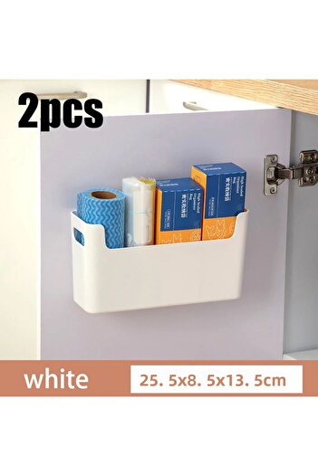 Choice A Large 2pcs Kitchen Wall Mounted Cabinet Door Preservation Film Preservation Bag Storage Rack