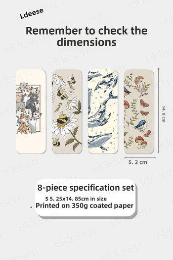 Eldesen Tasarım Desktop Guide Bookmark 5.25X14.85Cm Size, Thin