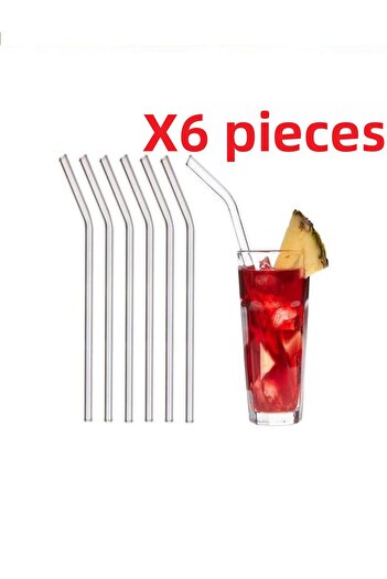 hediyeofisi Set of 6 9mm 20cm Long Glass Pipettes and 1 Pipette Cleaning Brush