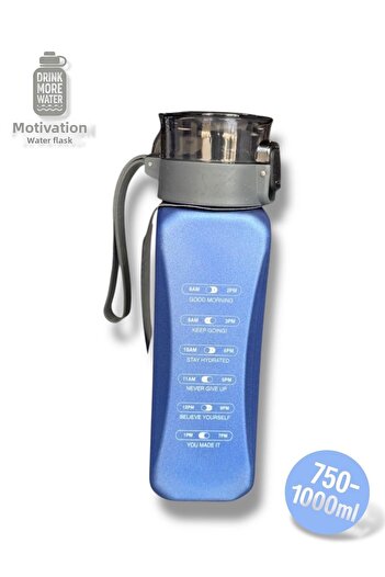 madam gold Motivational Water Bottle Can Be Used Anywhere in Sports, School, Home – 750-1000 ml