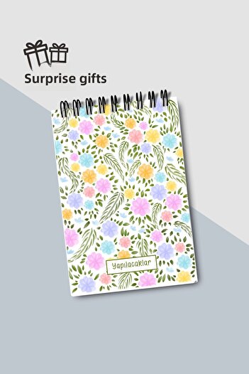Eldesen Tasarım Do List A6 Notebook with Flexible Cardboard Cover, Mini Notebook