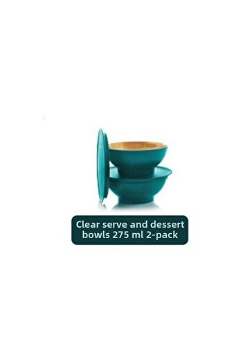Tupperware Clear Serving and Dessert Bowls 275 ml 2 Li Esc