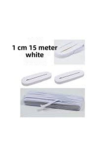 mrtbilisim Rubber Hard Soft Laundry Johns Skirt Waist Leg Baby Rubber Flat Soft 1 Cm White 15 Meters From Stock