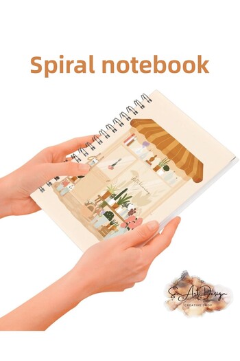 ŞAN ART DESİGN Blooming House Spiral Notebook