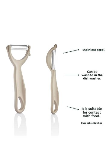 HOMİNG Beige Gray Homing Zoi Flat Side Peeler Set - 241667