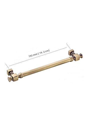DOĞANLAR 5 bucăți Borns Dragon 192 mm Mâner de mobilier Olifka galben antic