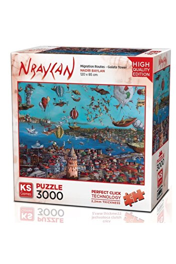 Ks Games 3000 Piece Galata Tower Puzzle