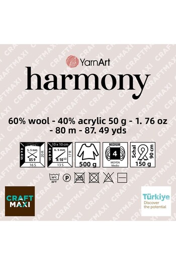 Yarnart Harmony - Μαρμάρινο Χειροποίητο Πλεκτό Νήμα Ebruli-a5