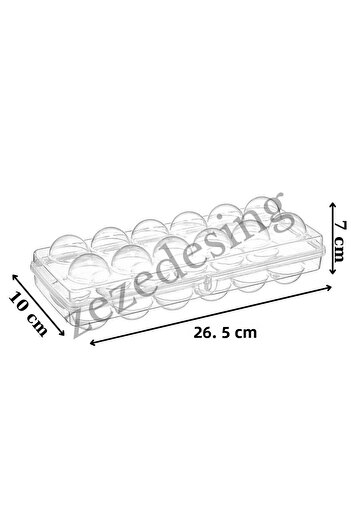 zezedesing 12-Piece Egg Storage Box
