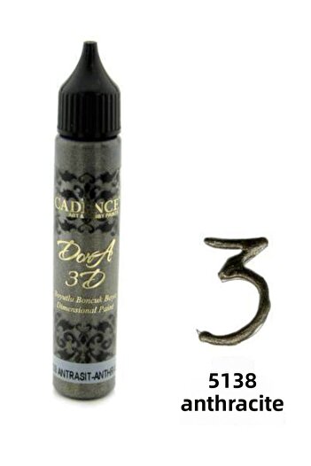 Cadence Dora 3D Dimensional Bead Paint 5138 ANTHRACITE