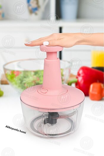 Sezka Life Pink Solingen Hand Rondo with 3 Blades - Meal Prep Push