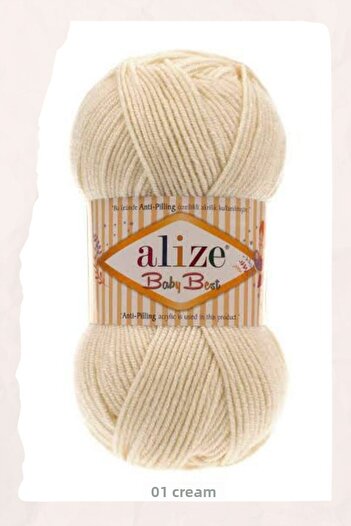 Alize Baby Best Anti-Pilling Baby Knitting Yarn - 10% Bamboo 90% Acrylic, Μαλακό ανθεκτικό νήμα πλεξίματος μωρού