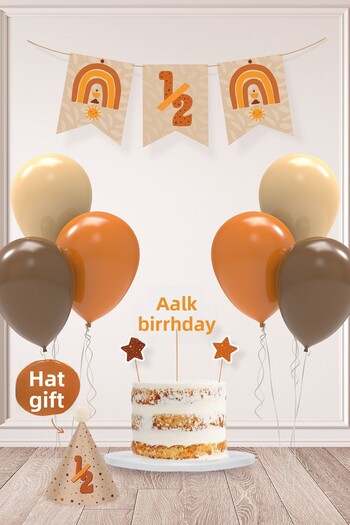 Hey Parti Bohemian Half-Age Party 6 Month Birthday Party Set - Tiny