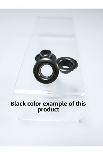 Klinkshop No 26 Eyelet Hammer Application Apparatus and 15 Pieces 11 Mm Black Eyelet Kit - Stainless Brass