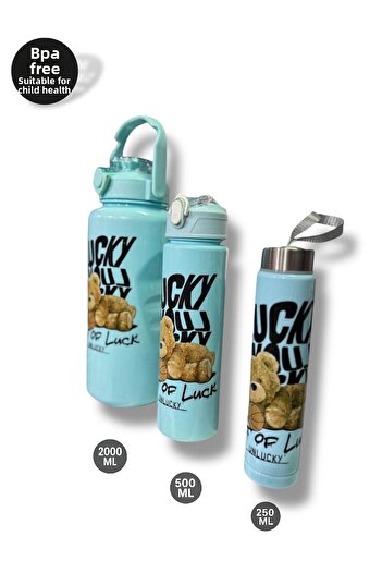 madam gold Lucky Bear Matara Set (2000 ml – 500 ml – 250 ml)
