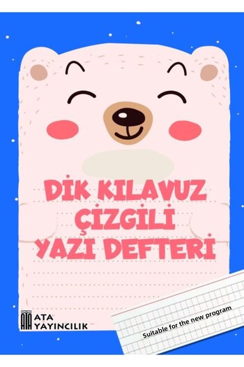 Ata Yayıncılık لوحة كتابة كبيرة الحجم بخطوط توجيهية - درجة أولى بأحرف أساسية عمودية، 3 قطع