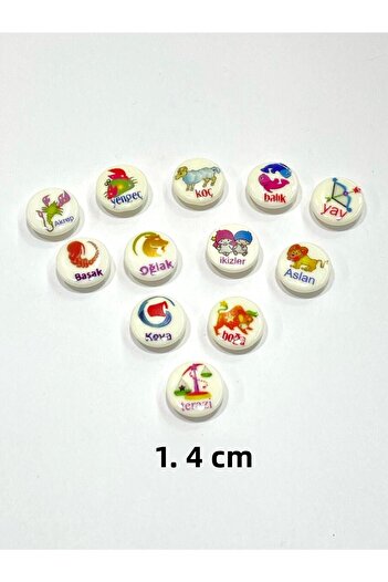 karantuhafiye Baby Button / Zodiac Model / 10 Pieces of Scorpion