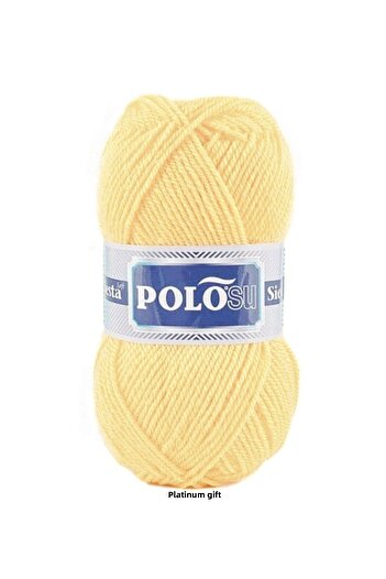 Polosu 5 τεμάχια ) Siesta Soft 203 Κίτρινο Πλεκτό Νήματα Χειροποίητο Γιλέκο Ζακέτα Νήματα Πανί Πουλόβερ Νήματα