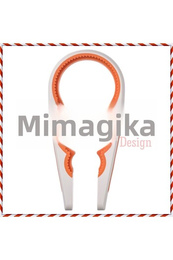 Magika Design Md Upp Fulld 21 cm Jar Opener - White and Orange