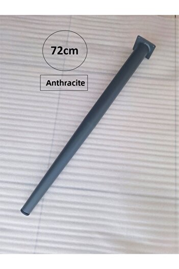 DEMONTEPARK 4 bucăți-72 cm picior conic metalic-picior de masă-culoare antracit (DIA: 5,1 cm)